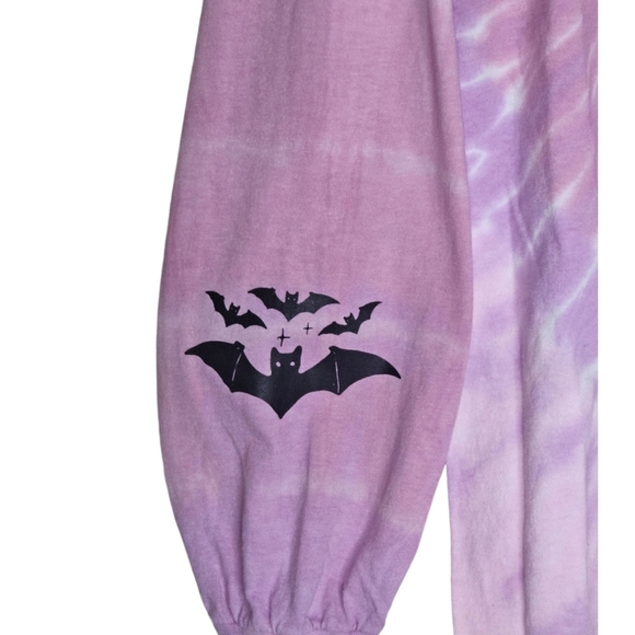 You Can't Sit With Us Tie Dye Pink Long Sleeve Tee Fall Halloween Size Small-2XL - Picture 3 of 7